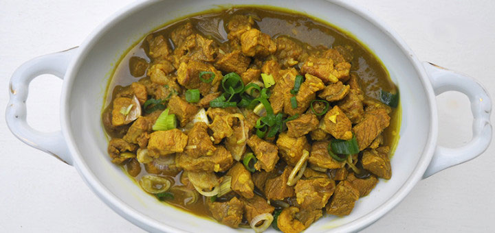 Indonesische Gangsa uit Bandjarmasin- rundvleesgerecht - Indische paasrecepten