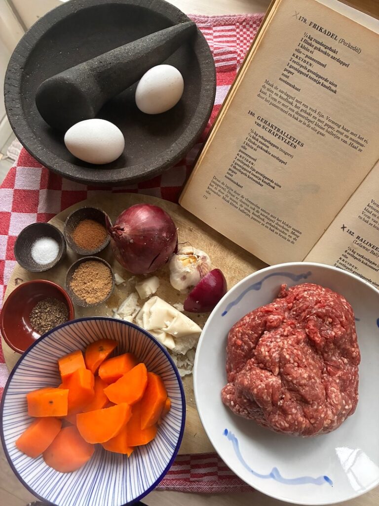 Gehaktballetjes van Lamsvlees ingredienten
