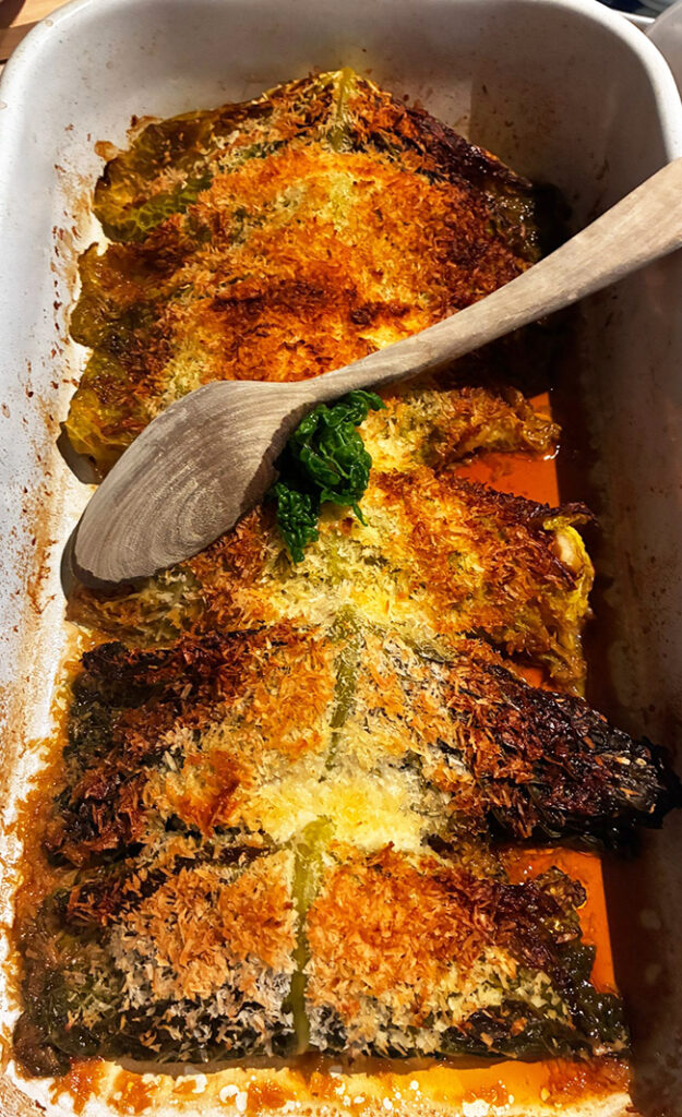 Indonesian cabbage rolls in the oven