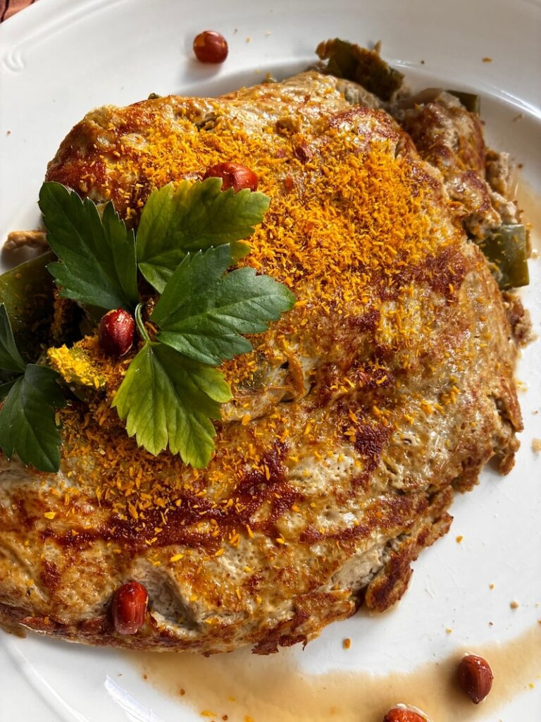 omelet met sambal goreng