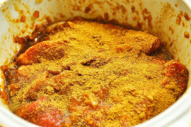 Babi Pangang - Crispy Pork Chops - marinate - 5 spices mix