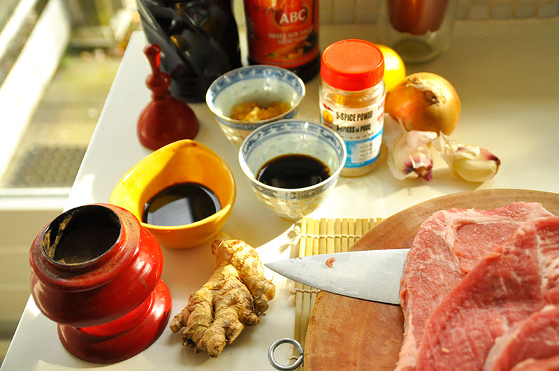 Babi Pangang - Crispy Pork Chops- Ingredients