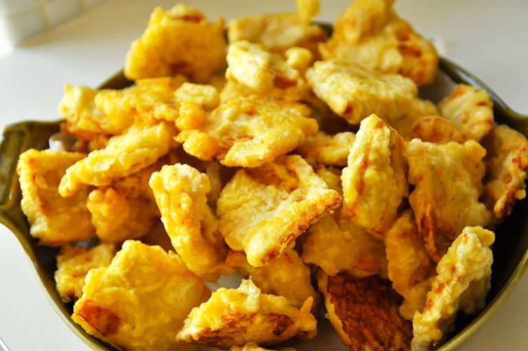 Tempeh fritters with Noodles and Petai Beans vegetarian Asian recipe